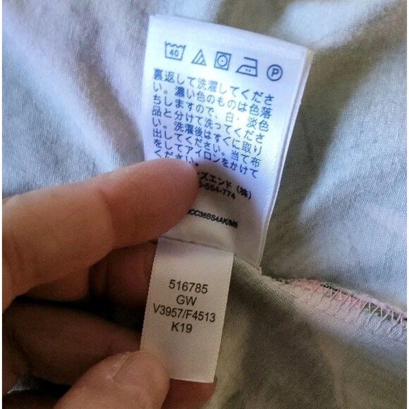 Land's End XL Sz 18 Maxi Dress V Neck Palm Leaves Pink Green Tropical Crossover - Picture 9 of 9